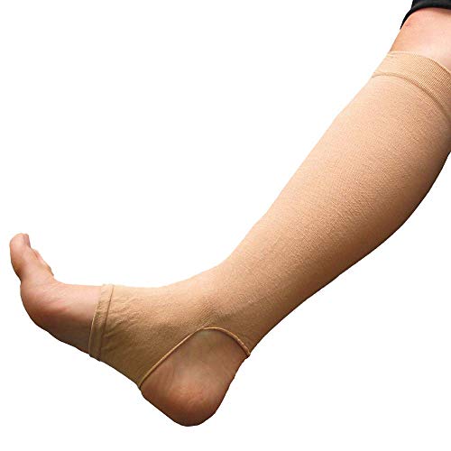Product Cover Prevent Products, Inc. - GeriLeg® Elderly Leg Skin Protector, Thin Skin Tear & Bruise Protective Leg Sleeve - Made in USA (Large/Beige)