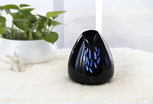 Product Cover ZAQ Lucent Portable Aromatherapy Essential Oil Fan Diffuser - Battery & USB Powered for Home Office Bedroom Room (Black)