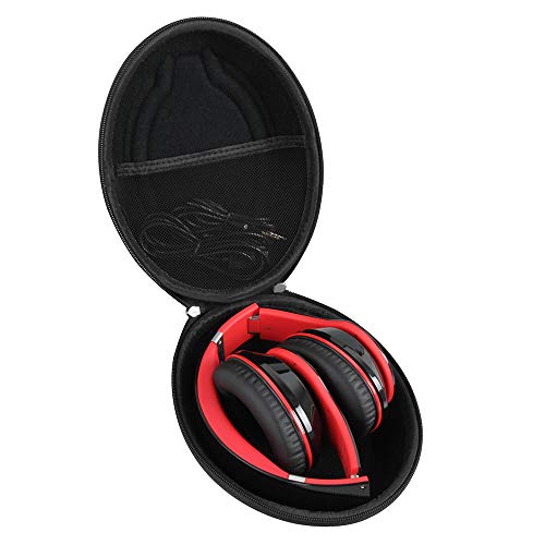Product Cover Hetmitshell Hard EVA Travel Case Fits Mpow 059 Bluetooth Headphones Over Ear Hi-Fi Stereo Wireless Headset Foldable Soft Memory-Protein Earmuffs (Black)
