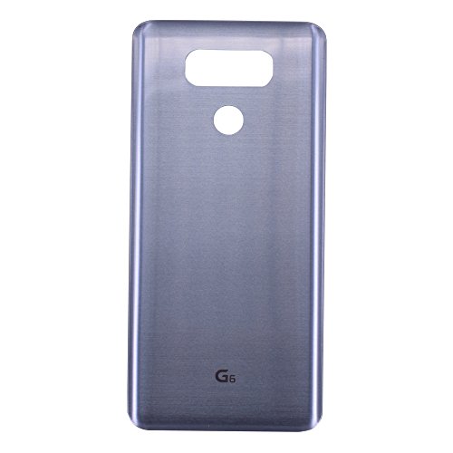 Product Cover Dogxiong Silver/Light Blue/Grey/Platinum Back Rear Housing Battery Genuine 100% Really Glass Door Cover Case Replacement for LG G6 H870, LS993, H872, H871, VS988