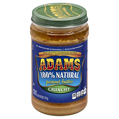Product Cover Adams 100% Natural Crunchy Peanut Butter Spread, 26 Ounce (Pack of 6)