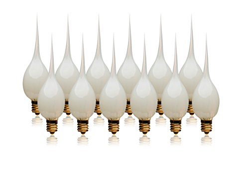Product Cover LightLady Studio, Silicone Dipped Candle Light Bulbs, 7 Watts, Pack of 12, Replacement Bulb for Window Candles