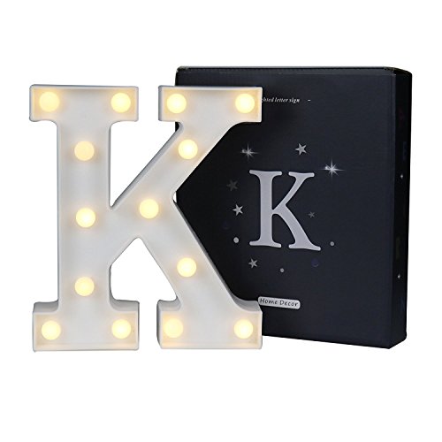 Product Cover SDOUBLEM LED Marquee Letter Lights Alphabet Light Up Sign Table Decoration K