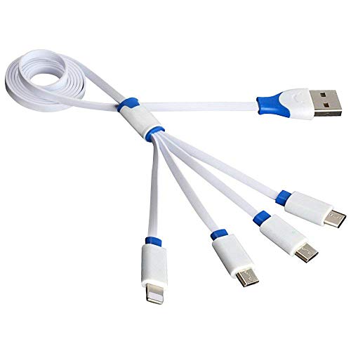 Product Cover Multi USB Charging Cable,Znines 3.3Ft 4 in 1 Multiple USB Charger Cable Adapter Connector with Type C / 2 Micro USB Ports Compatible with Phone 7 7 Plus, Nexus 6P/5X, OnePlus 3, LG G5 and More