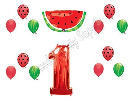 Product Cover WATERMELON First 1st Birthday Party Balloons Decoration Supplies Tutti Fruiti