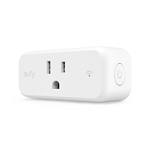 Product Cover eufy Smart Plug by Anker, No Hub Required, Works With Amazon Alexa and the Google Assistant, Wi-Fi Enabled, White, Set Schedules, Countdown Timer, Control Remotely, Away Mode (1 pack)