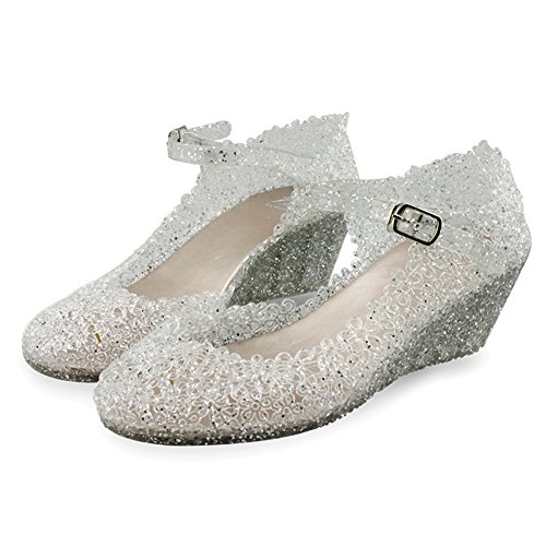 Product Cover Paul Kevin Women's Jelly Wedge Crystal Sandals High Heels Glass Slipper Shoe