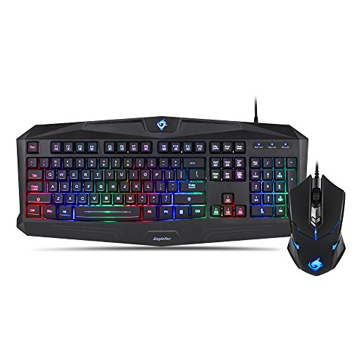 Product Cover EagleTec K005-BA Gaming Keyboard Mouse Combo RGB LED Backlit Keyboard