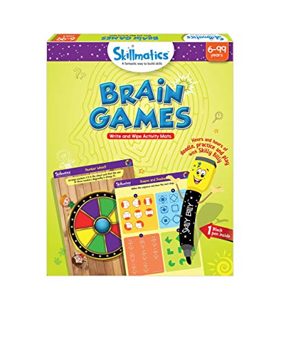 Product Cover Skillmatics Educational Game: Brain Games (6-99 Years) | Fun Learning Games and Activities for Kids | Erasable and Reusable Mats