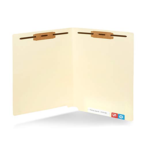 Product Cover 50 End Tab Fastener File Folders- Reinforced Straight Cut tab- Designed to Organize Standard Medical Files and Office documents- Letter Size, Manila, 50 Pack