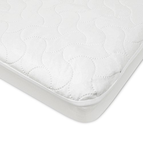 Product Cover American Baby Company Waterproof Fitted Porta/Mini Crib Protective Mattress Pad Cover, White (1 Count)Â Â , for Boys and Girls