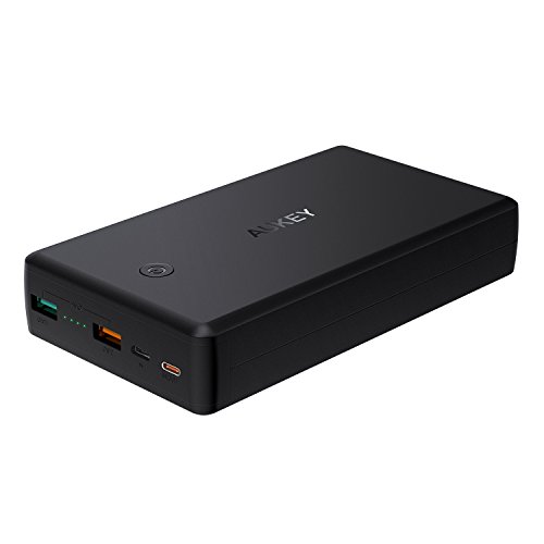Product Cover AUKEY USB C 30000mAh Power Bank, Portable Charger with 30W Power Delivery, Quick Charge 3.0 Battery Pack for Nintendo Switch, Phones, Tablets and More