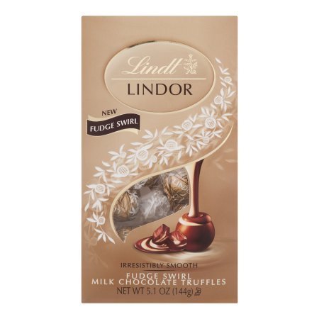 Product Cover Lindt Lindor Milk Chocolate Truffles Fudge Swirl, 5.1 OZ