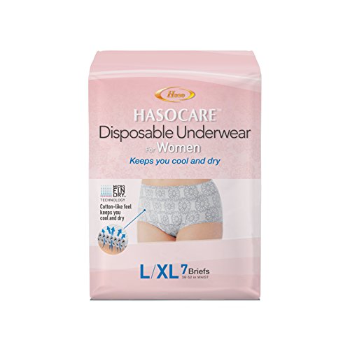 Product Cover HASOCARE Disposable Moisture Wicking Briefs (Without pad) for Women 7 Count