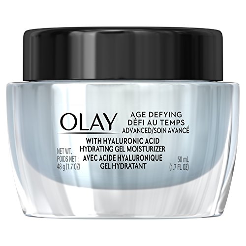 Product Cover Face Moisturizer by Olay, Age Defying Advanced Gel Cream Moisturizer with Hyaluronic Acid for Dry Skin, 50 Ml, 1.7 Fluid Ounce