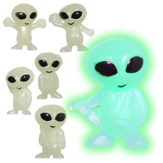 Product Cover EFEXs 50 Glow in The Dark Alien Figurines (Pack of 50 ) Party Favors