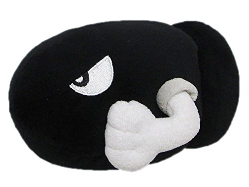 Product Cover Little Buddy Super Mario All Star Collection 1426 Bullet Bill Stuffed Plush, 6