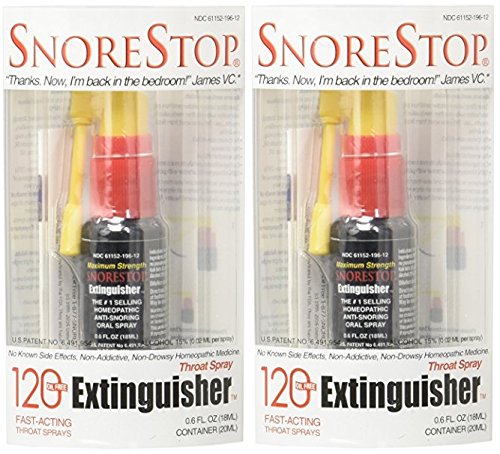 Product Cover SnoreStop Extinguisher Throat Spray, 120 Sprays 0.6 oz (2-Pack)