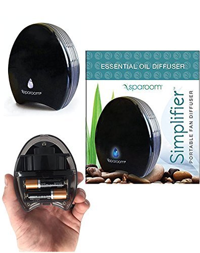 Product Cover Portable SpaRoom Diffuser for Essential Oils - This Personal Diffuser is Waterless and Operated by Battery or USB + Take Your Diffuser Anywhere You go + Simplifier by The Trusted Spa Room Brand