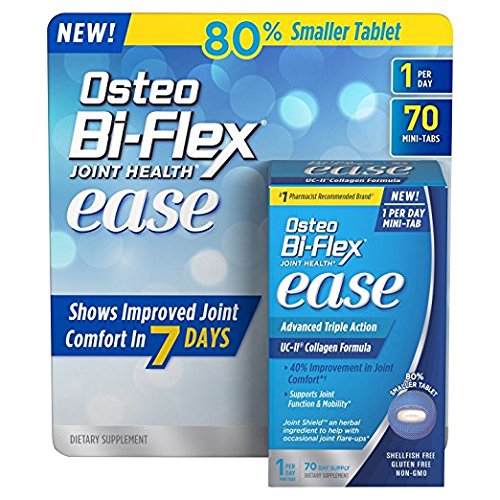 Product Cover Osteo Bi-Flex Joint Health Ease kor4d 70 Mini Tabs 1 a day Advanced Triple Action UC-II Collagen Formula