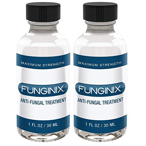 Product Cover FUNGINIX Finger and Toe Fungus Treatment - Maximum Strength Solution, Eliminate Fungal Infections, Powerful & Effective (1 Fluid Ounce) (2 Bottle)