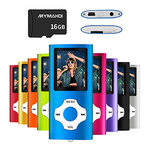 Product Cover MYMAHDI MP3/MP4 Music Player with 16 GB Card(Expandable Up to 64GB),Supporting Photo Viewer,Voice Recorder,FM Radio,E-Book and Earphone Provided Color Darkblue