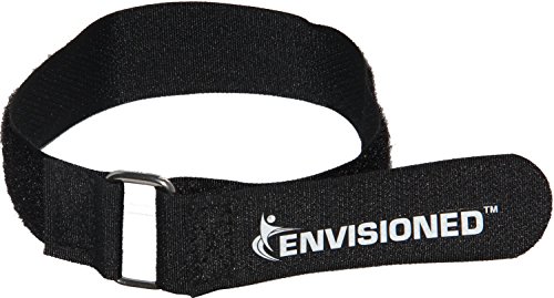 Product Cover Premium Cinch Straps with Stainless Steel Metal Ring (Buckle), Reusable Durable Hook and Loop, Multipurpose Securing Straps 1