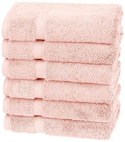 Product Cover Pinzon Organic Cotton Hand Towels, Set of 6, Pale Peach
