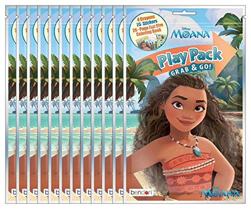 Product Cover Disney Moana Grab and Go Play Packs (Pack of 12)