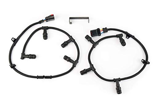 Product Cover Ford Powerstroke 6.0 Glow Plug Harness Kit Compatible Replacement- Includes Right, Left Harness, and Removal Tool - Fits Ford F250 Super Duty, F350, and more - 2004, 2005, 2006, 2007, 2008, 2009, 2010