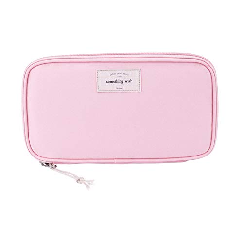 Product Cover iSuperb Large Capacity Waterproof Oxford Pencil Case Stationery Pencil Pouch Bag Case Cosmetic Makeup Bag Passport Organizer Bag 8.5x4.5inch