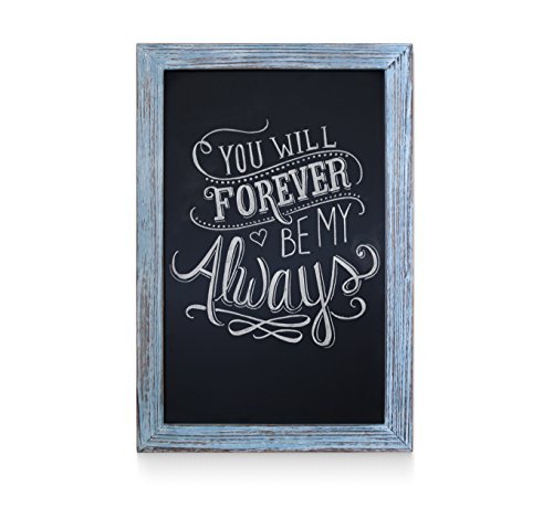 Product Cover Rustic Blue Magnetic Wall Chalkboard, Extra Large Size 20