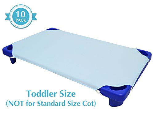 Product Cover American Baby Company 10-Piece 100% Cotton Percale  Toddler Day Care Cot Sheet, Blue, 23