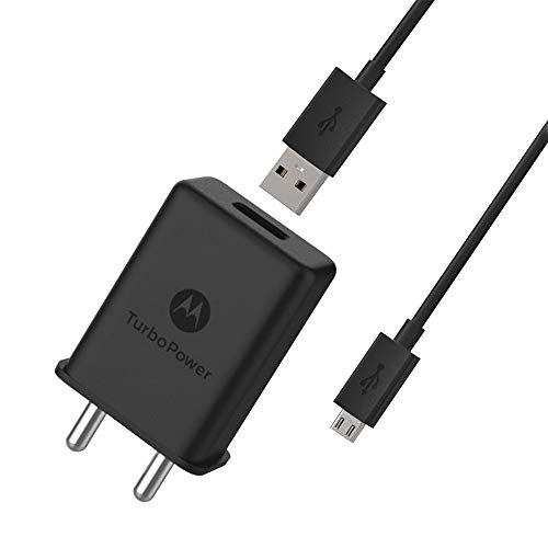 Product Cover Motorola TurboPower 15 Plus - QC 3.0 Wall Charger with Micro-USB Data Cable - Black