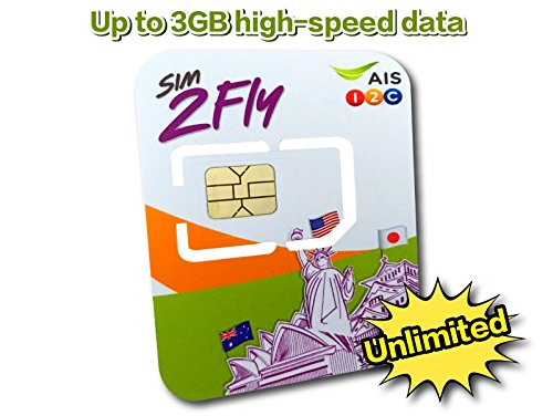 Product Cover AIS Sim2Fly: Asia Data Roaming for 20 Countries Preloaded Data SIM Card 4GB / 8 Days Japan, Korea, Singapore, Malaysia, Hong Kong, Laos, India, Taiwan, Philippines, Cambodia, China, Nepal, Australia