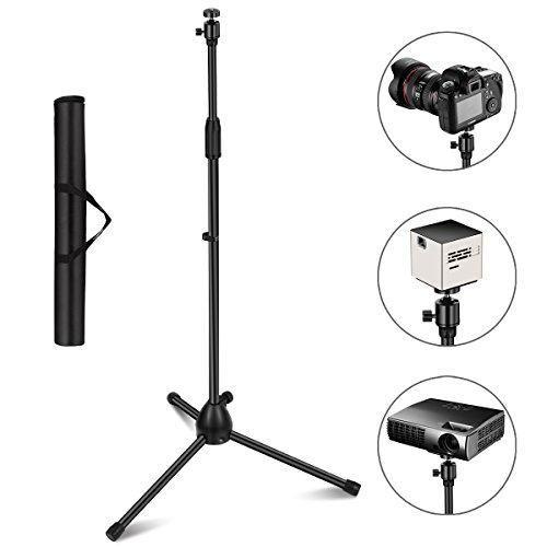 Product Cover Projector Stand, Thustar Portable Tripod Stand Lightweight Adjustable Height 29.5