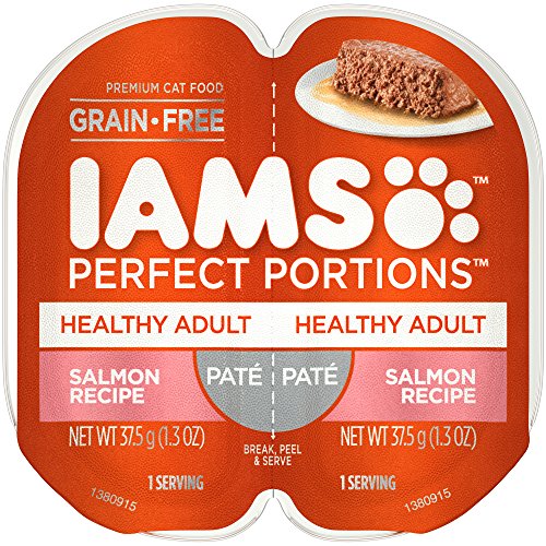 Product Cover IAMS Perfect Portions Healthy Adult Grain Free Wet Cat Food, Pate (24 Twin Packs)