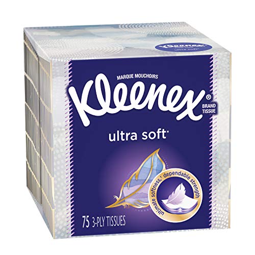 Product Cover Kleenex Expressions Facial Tissues, 65 Tissues per Cube Box
