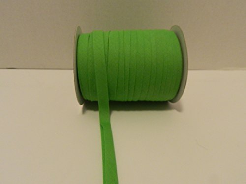 Product Cover Double Fold Bias Tape 1/2 Inch wide X 50 YARDS - ( Choose Color) - MJ's Crafts & More (APPLE GREEN)
