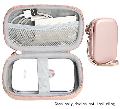 Product Cover CaseSack Portable Photo Printer Case for HP Sprocket Portable Photo Printer, Polaroid Snap Touch, Zip Mobile Printer, Lifeprint 2x3 Photo and Video Printer, Mesh Pocket for Photo Paper and Cable