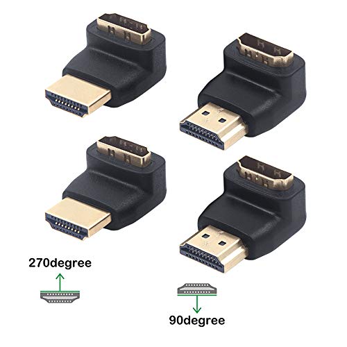 Product Cover VCE 2 Combos HDMI 90 Degree and 270 Degree Male to Female Adapter 3D&4K Supported