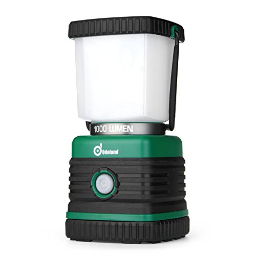 Product Cover Odoland Ultra Bright 1000 Lumen Camping Lantern with Brightness Adjustment, Battery Powered LED Lantern of 4 Light Modes, Best for Camping, Hiking, Fishing & Hurricane Emergency