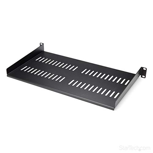 Product Cover StarTech.com 1U Vented Server Rack Mount Shelf - 10in Deep Steel Universal Cantilever Tray for 19