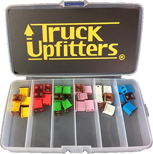 Product Cover Truck Upfitters 30 pc Automotive LOW PROFILE JCASE Box Shaped Fuse Kit for Ford, Chevy/GM, Nissan, and Toyota Pickup Trucks, Cars and SUVs