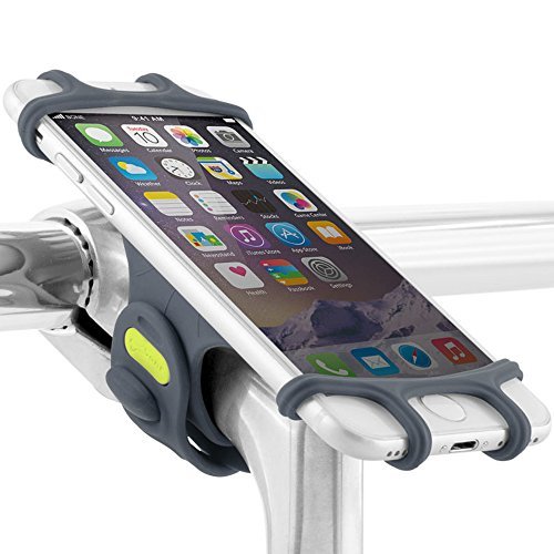 Product Cover Universal Bike Phone Mount, Bicycle Stem Handlebar Cell Phone Holder for iPhone 8 7 6S Plus 5 SE Samsung Galaxy S8 S7 Note 6, 4 to 6 Inch Smartphones, Bike Tie Pro - Dark Blue