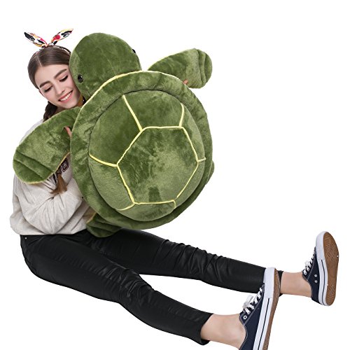 Product Cover DOLDOA Big Plush Eyes Sea Turtle Stuffed Animal Tortoise Toys for Children Girlfriend (25 inch)