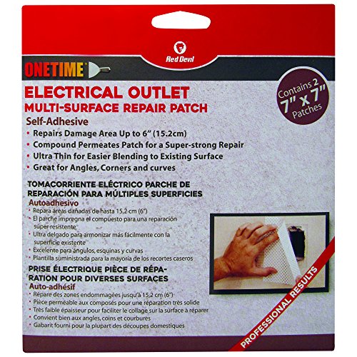 Product Cover Red Devil 1227 Onetime Multi Surface Repair Patch - 2 Pack of 7 inch x 7 inch Patches