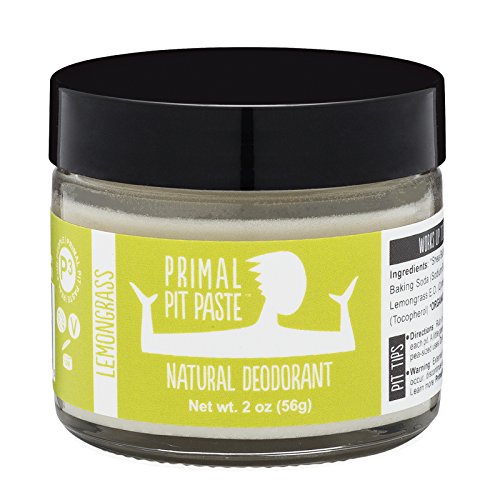 Product Cover Primal Pit Paste All-Natural Deodorant - Aluminum & Paraben Free - Lemongrass Deodorant Jar