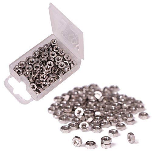 Product Cover Shapenty 100PCS 3mm Small Stainless Steel Female Thread Hex Screw Nut Fastener Tool, M3