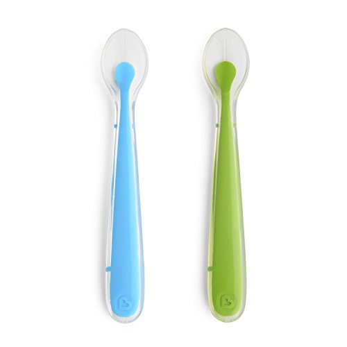 Product Cover Munchkin Gentle Silicone Spoon, Blue/Green
